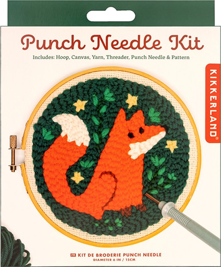 Broderi Kit Med Stansnål - Ræv - Kikkerland