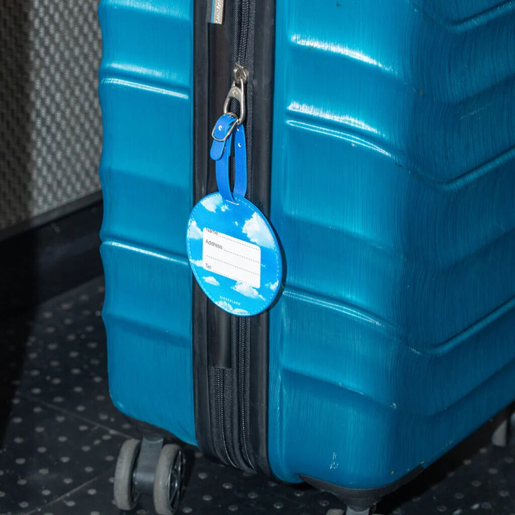 Kikkerland - Cloud Luggable Tag - Sky Bagagemærke - Ø 9 Cm