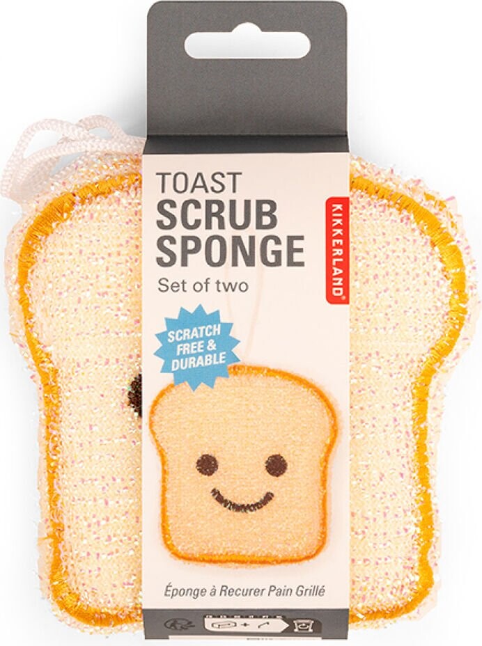 Køkkensvampe - Toast - 2 Stk - Kikkerland