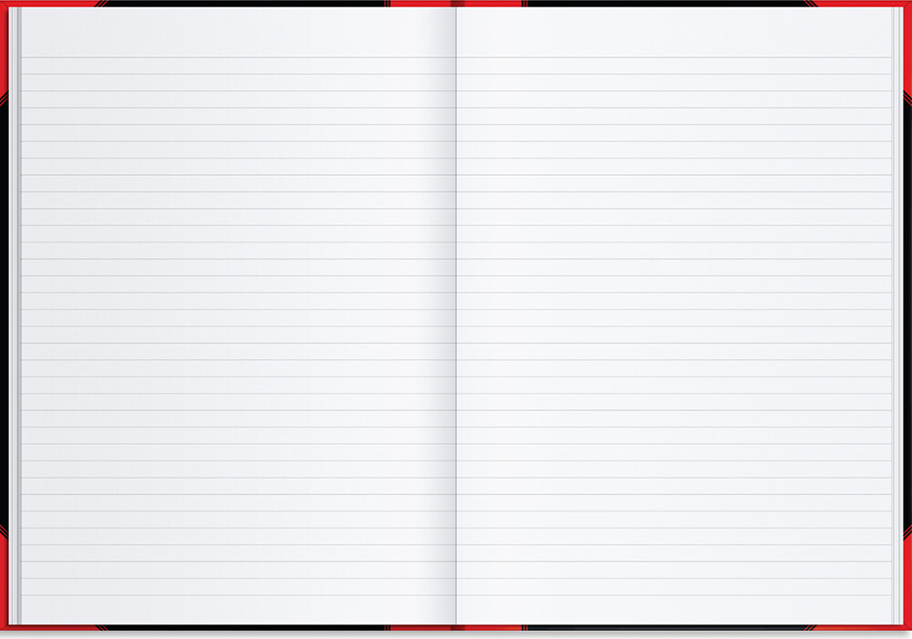 Kinabog A4 Sort Rød 192 Sider