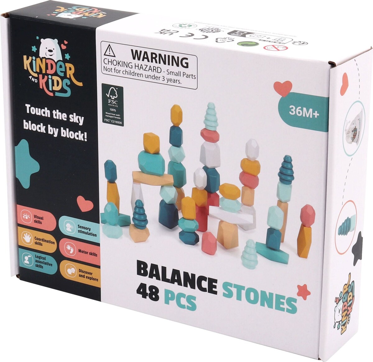 Kinder And Kids - Balance Sten 48 Stk