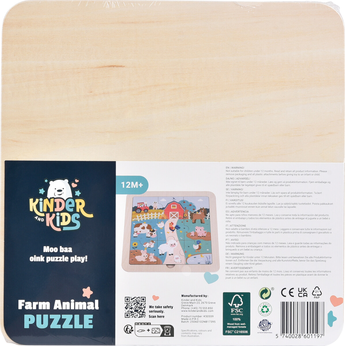 Kinder And Kids - Puslespil - Bondegård