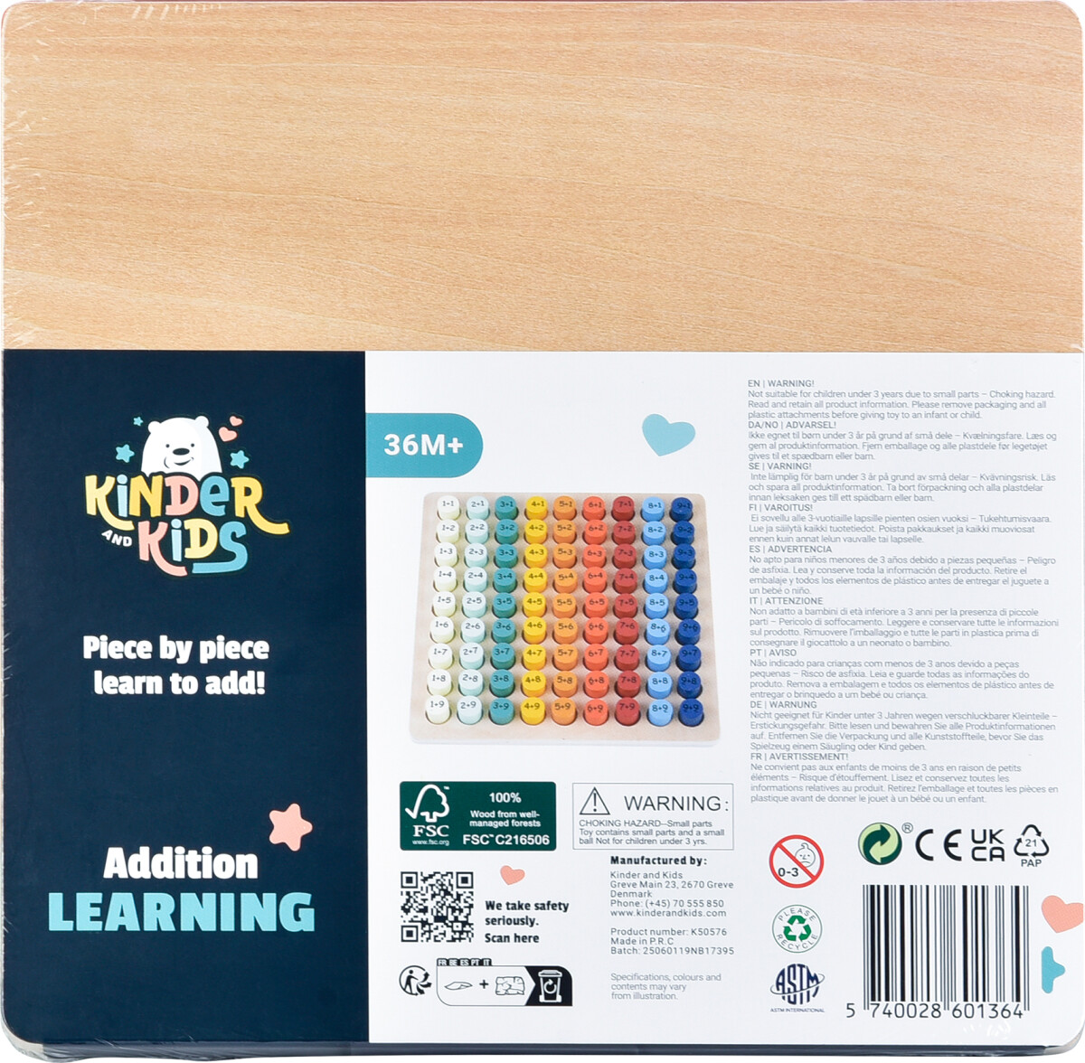 Kinder And Kids - Regnetavle Med Plusstykker
