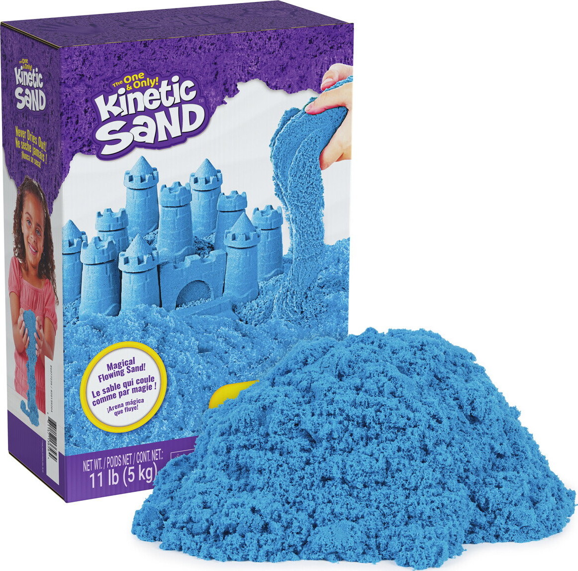 Kinetic Sand - Blå Sand 5 Kg