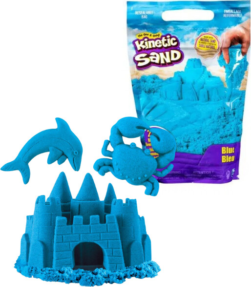 Kinetic Sand - Farve Pose Med Kinetisk Sand - 900G - Blå