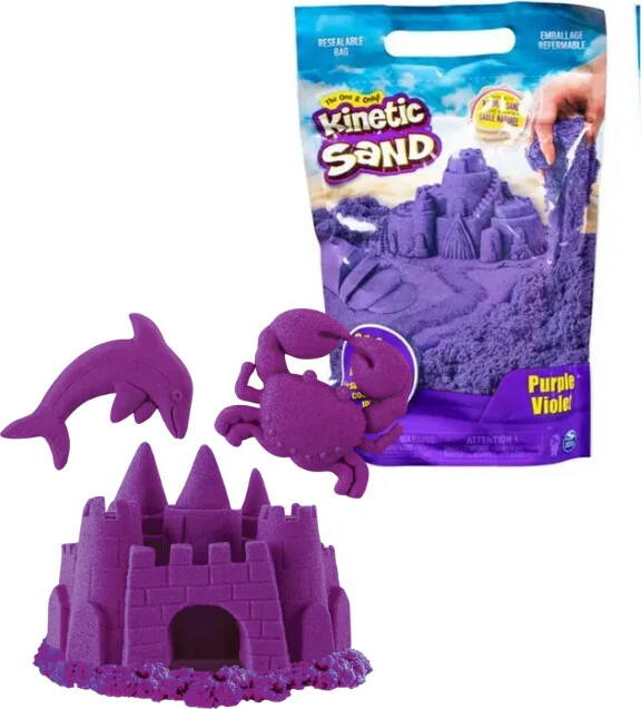 Kinetic Sand - Farve Pose Med Kinetisk Sand - 900G - Lilla