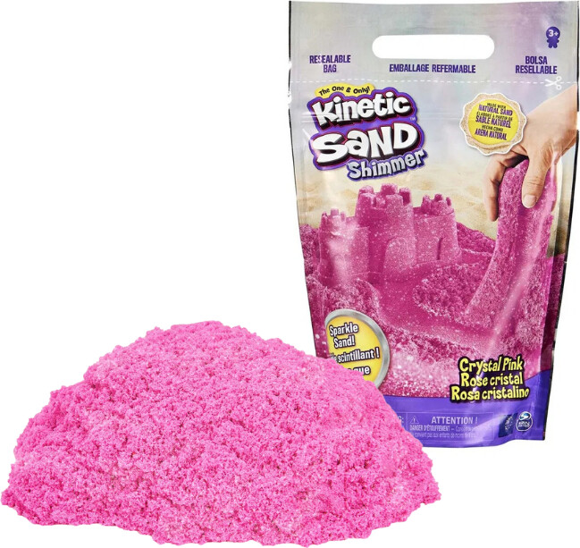 Kinetic Sand - Magisk Kinetisk Sand Glitter Sæt - Pink