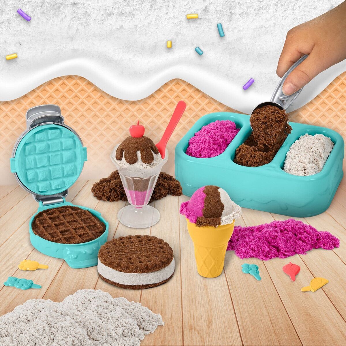 Kinetic Sand - Is Desserter Legesæt