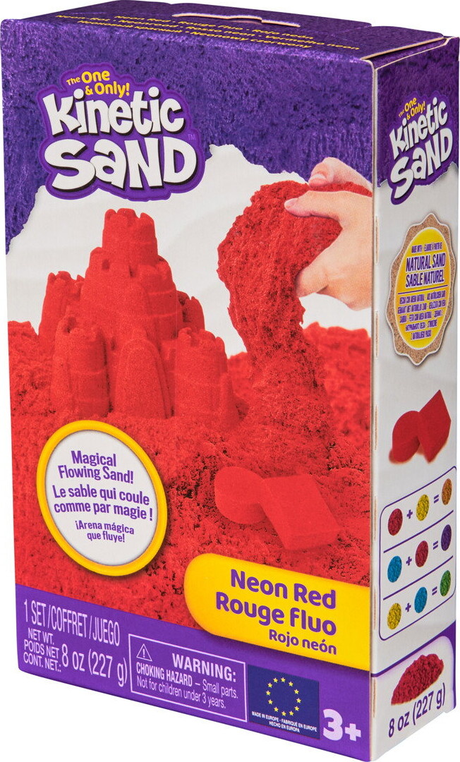 Kinetic Sand - Neonboks Med Primærfarver