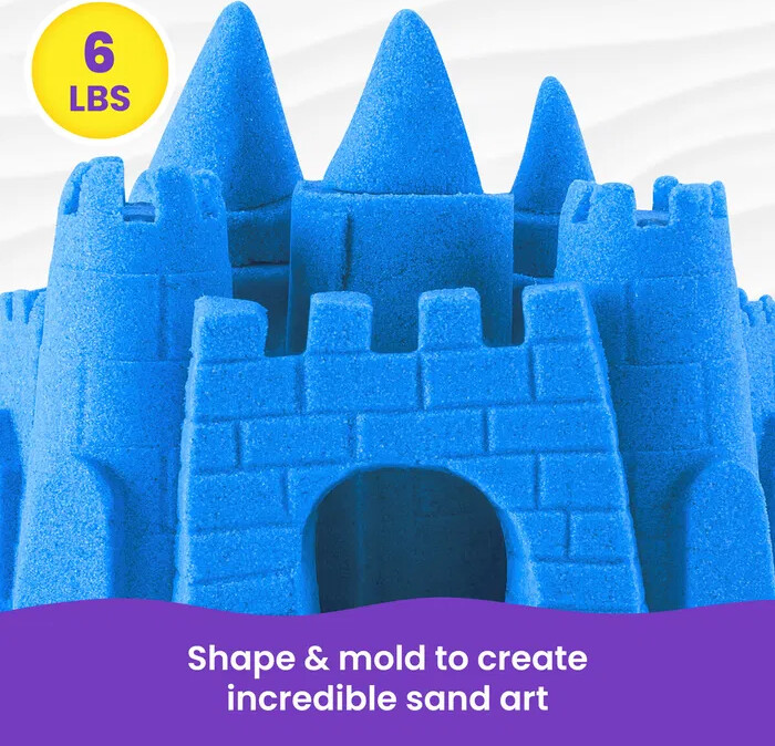 Kinetic Sand - Primærfarver Pose - 2 7Kg