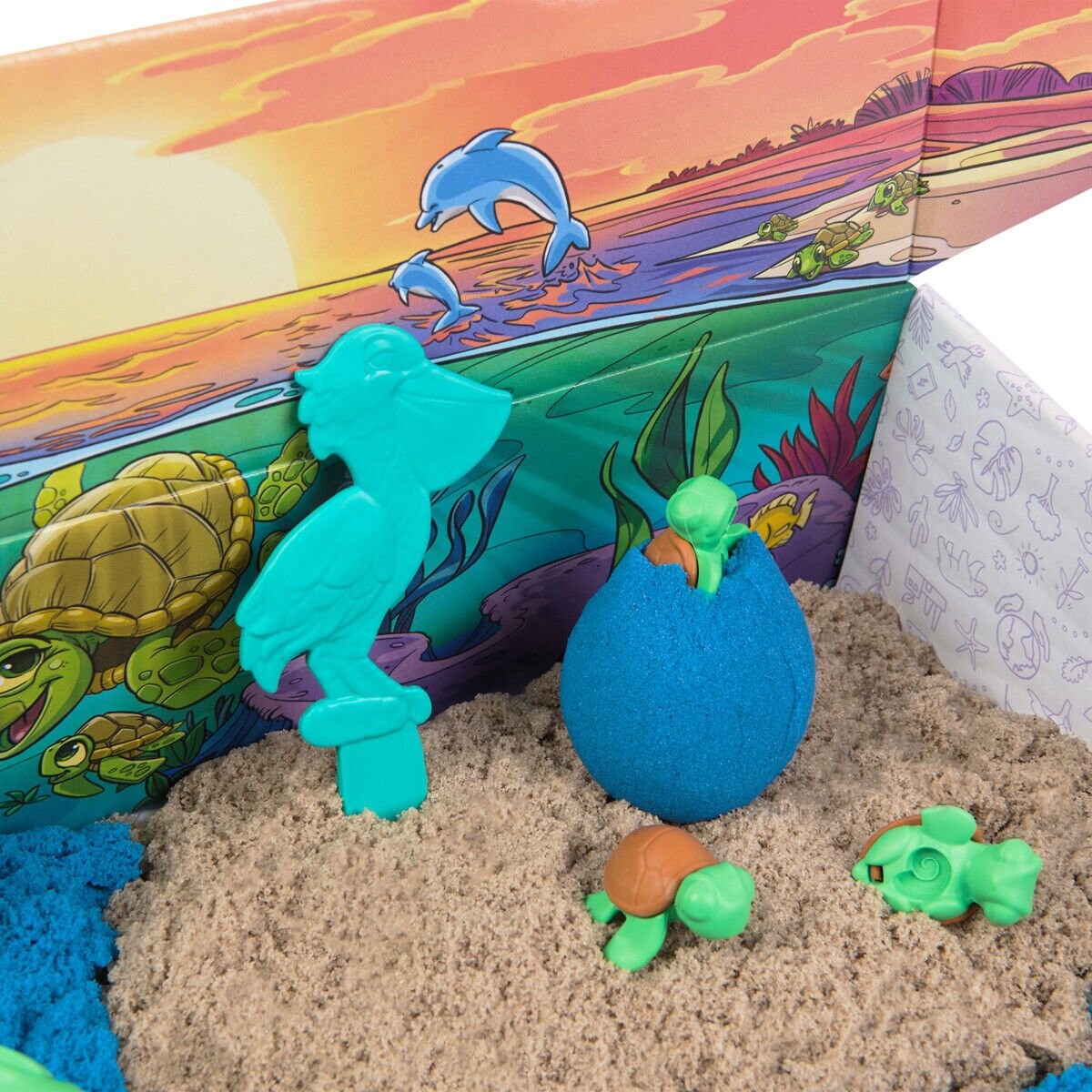 Kinetic Sand - Project Planet - Skildpaddestrand Sæt