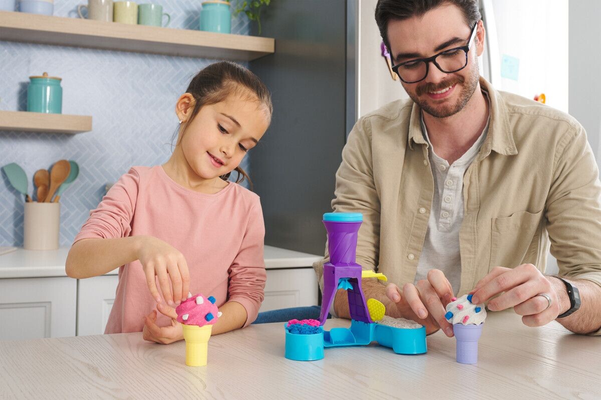 Kinetic Sand - Is Maskine Legesæt - Soft Serve Station