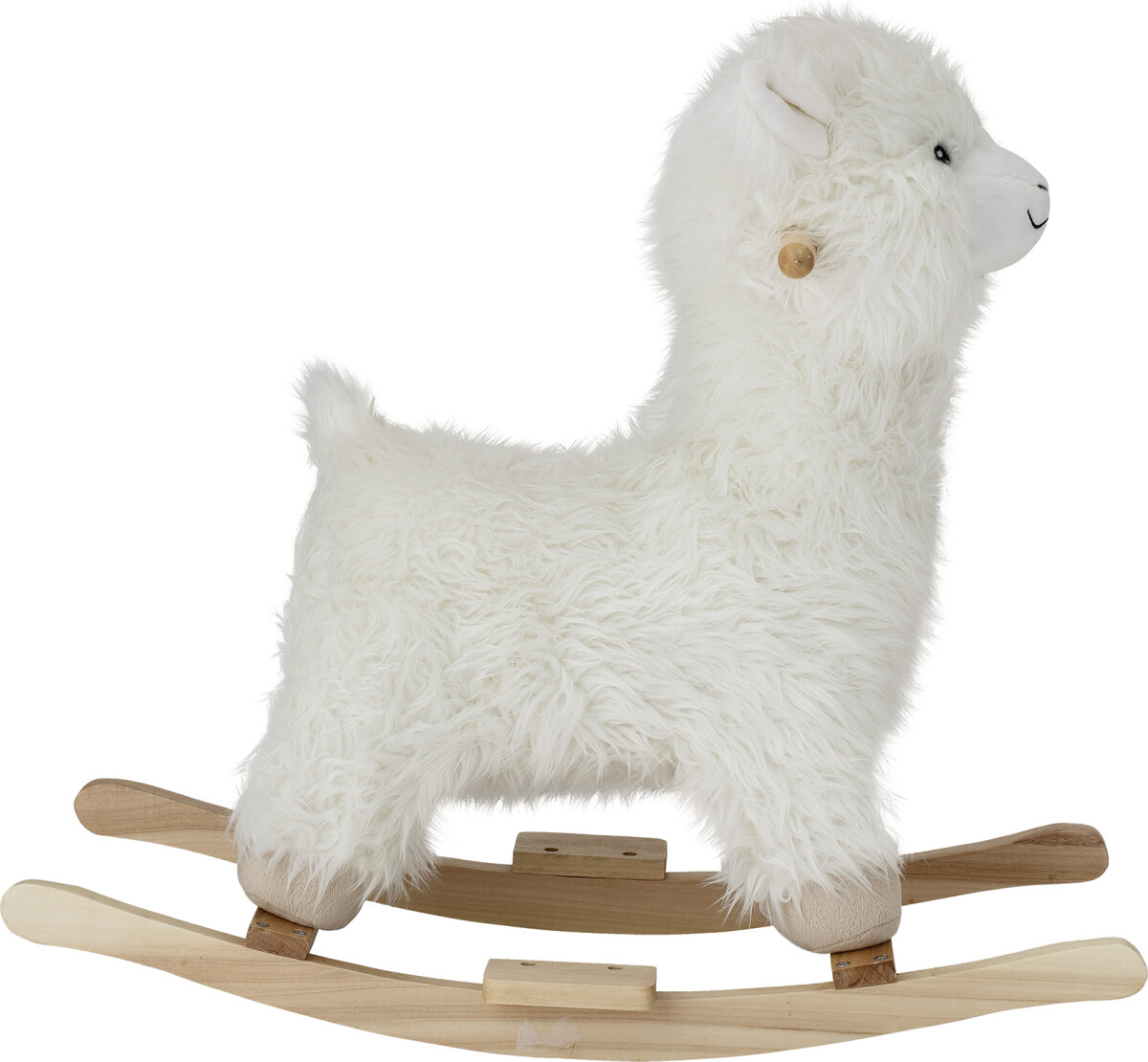 Bloomingville Mini - Kinto Gyngehest - Lama - Hvid - Polyester
