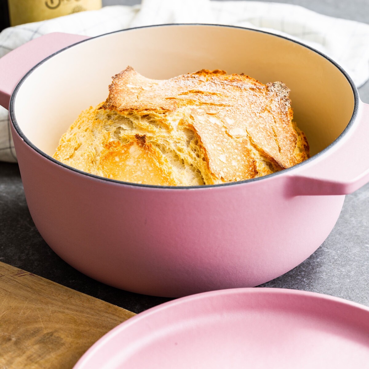 Kitchenaid - Cast Iron Casserole - Dried Rose - 22 Cm33L