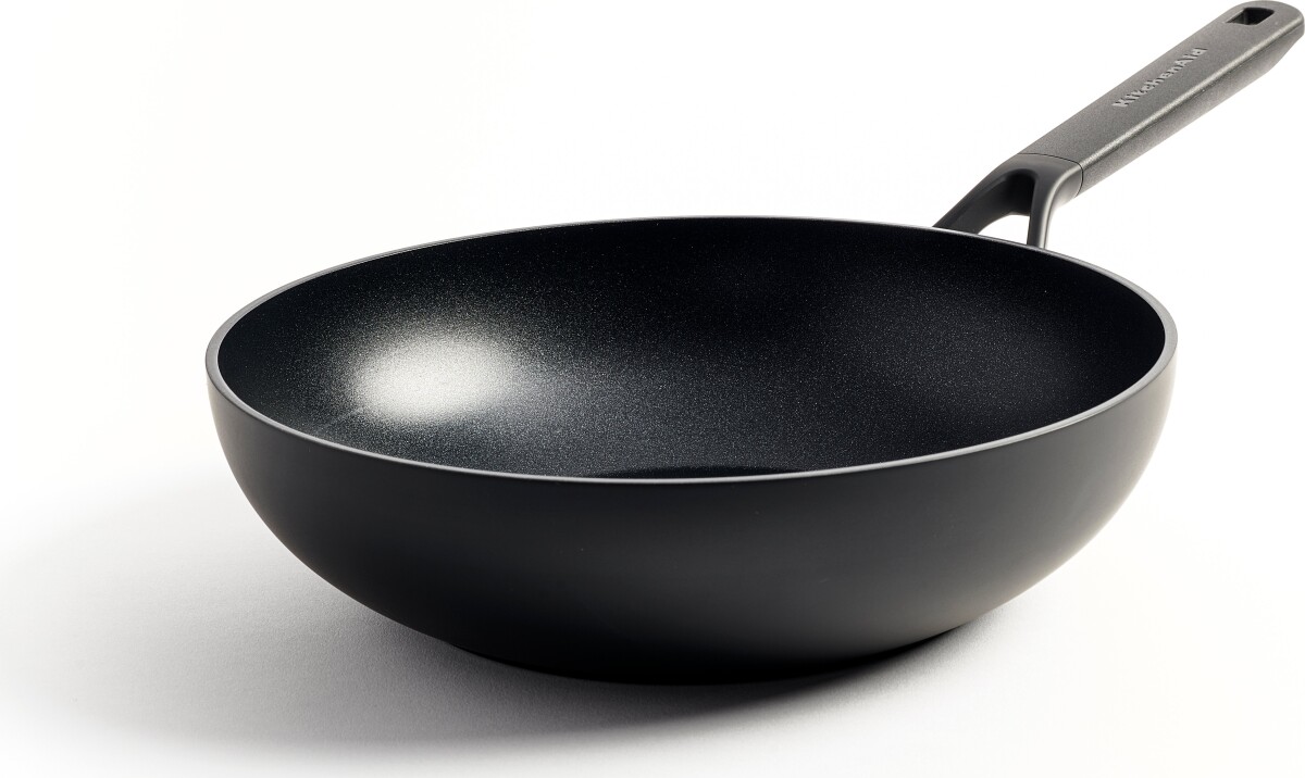 Kitchenaid - Classic Forged Wok - Black - 28 Cm