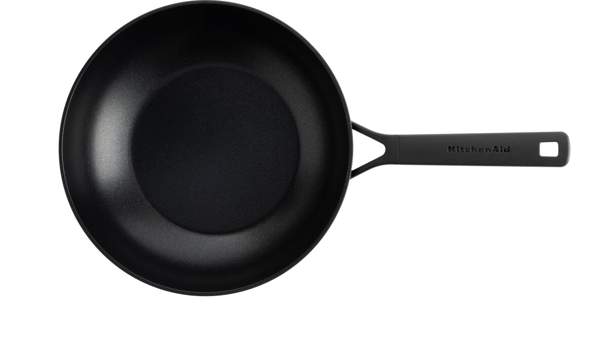 Kitchenaid - Classic Forged Wok - Black - 28 Cm