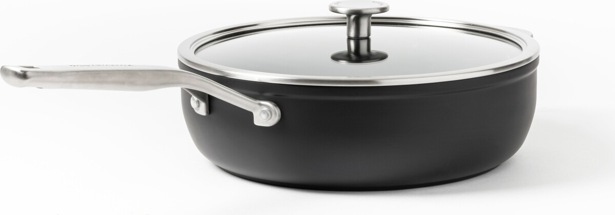Kitchenaid - Forged Hardened Aluminium Skillet With Lid Helper Handle -