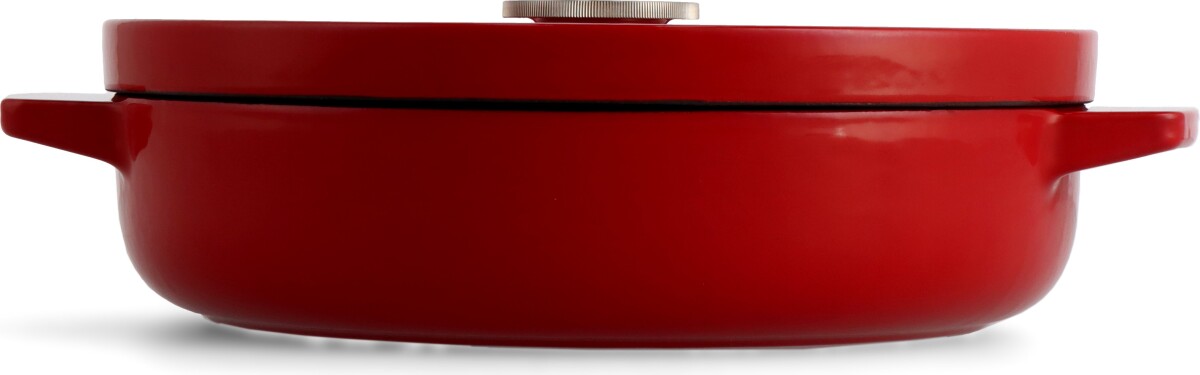 Kitchenaid - Ka-Ci Shallow Castiron Covered Casserole - Empire Red - 26 Cm