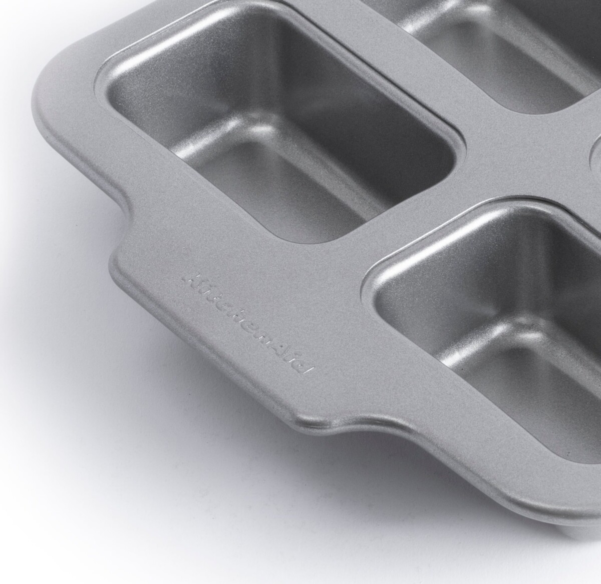 Kitchenaid - Metal Bakeware Mini Rectangular Cake Pan - Silver