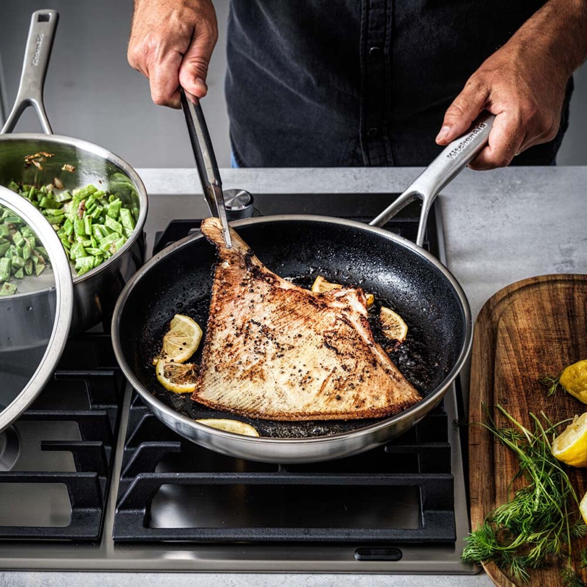 Kitchenaid - Multiply Frypan - Silver - 24 Cm