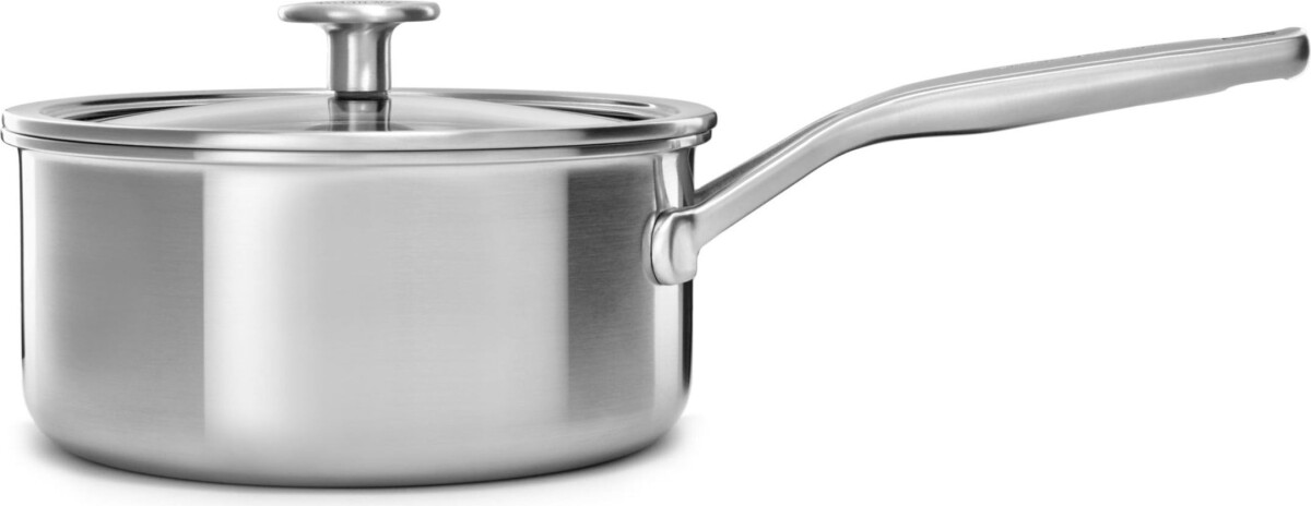 Kitchenaid - Multiply Saucepan With Lid - Silver - 16 Cm