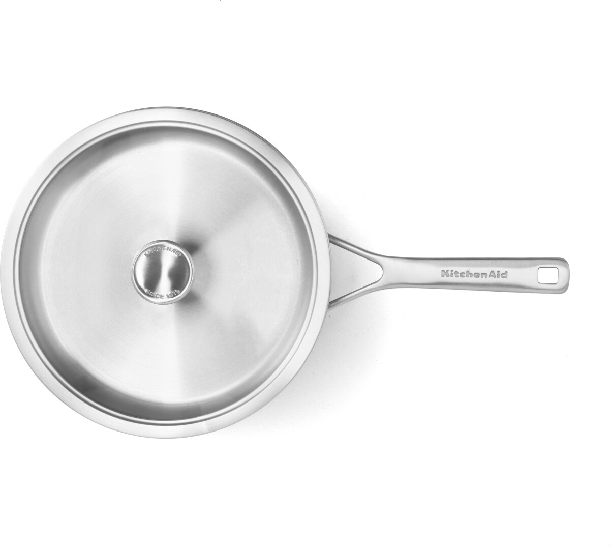 Kitchenaid - Multiply Skillet With Lid - Silver - 24 Cm