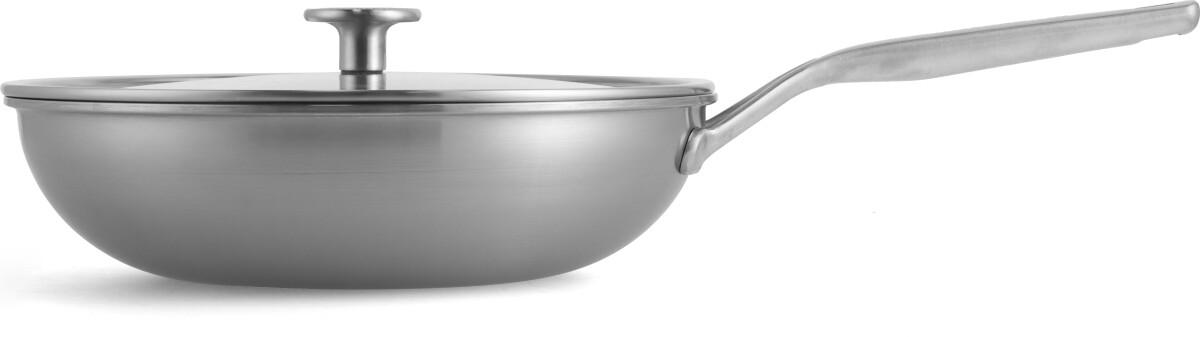Kitchenaid - Multiply Wok With Lid - Silver - 28 Cm