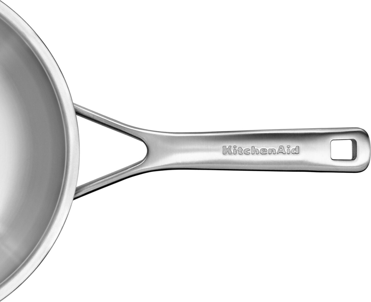 Kitchenaid - Multiply Wok With Lid - Silver - 28 Cm