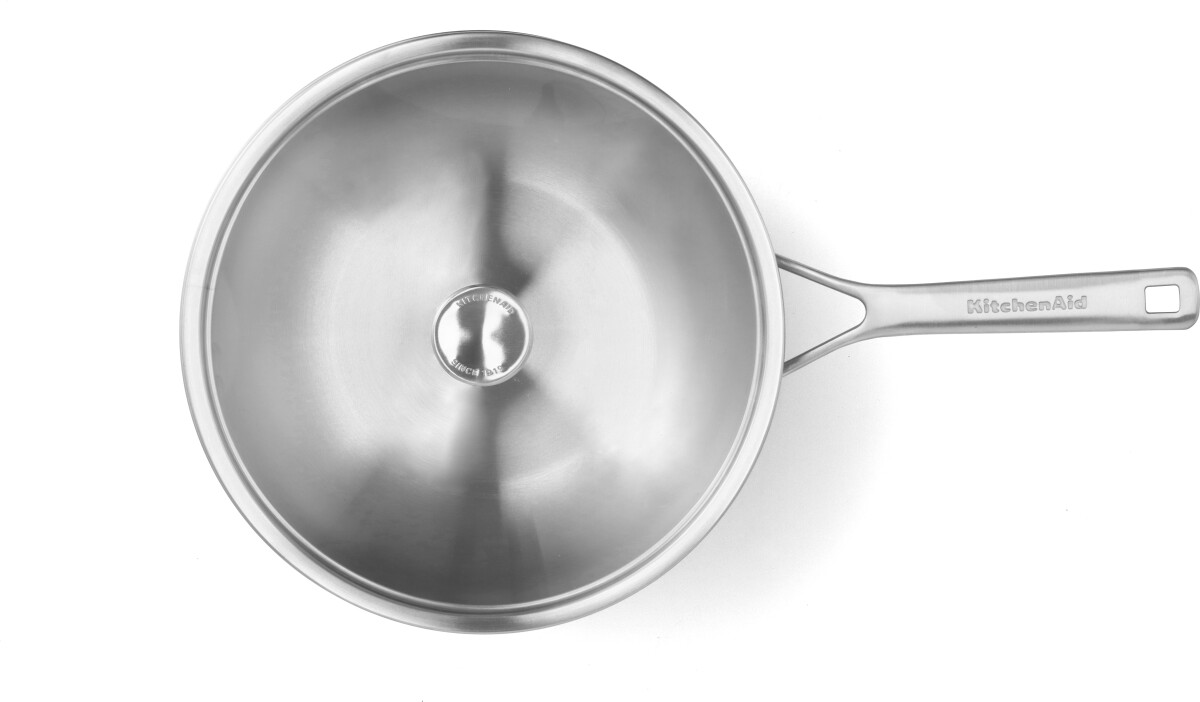 Kitchenaid - Multiply Wok With Lid - Silver - 28 Cm