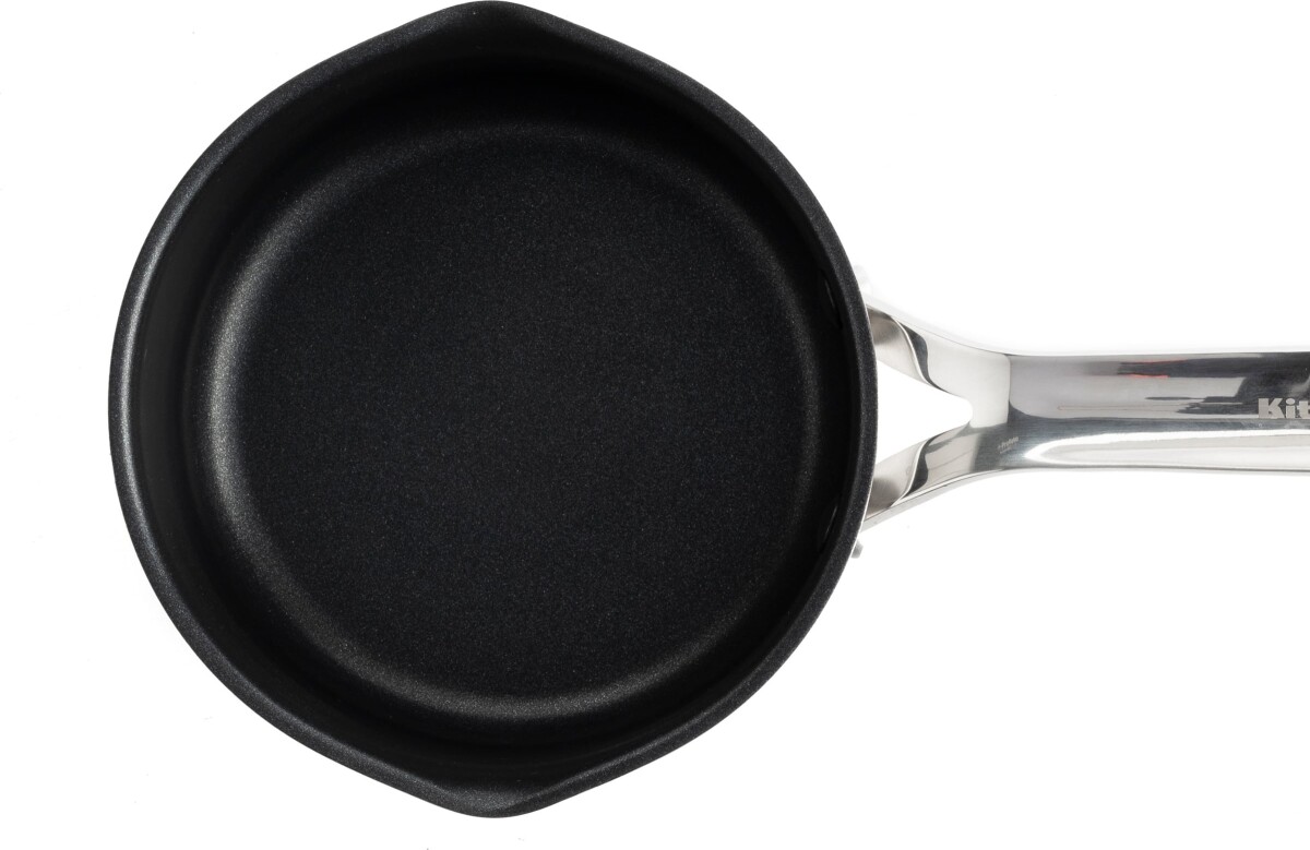 Kitchenaid - Stainless Steel Sheet Saucepan With 2 Spouts - Silver - 16 Cm