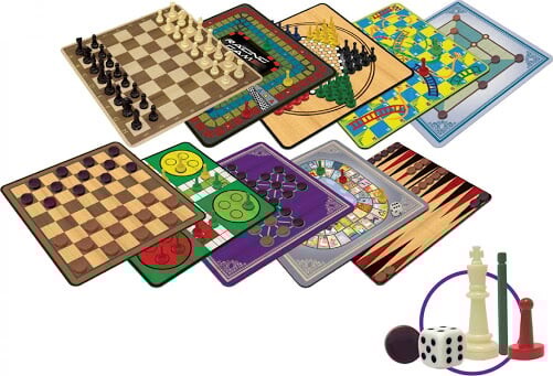 Klassiske Brætspil - 100 Classic Games - Spil Sæt