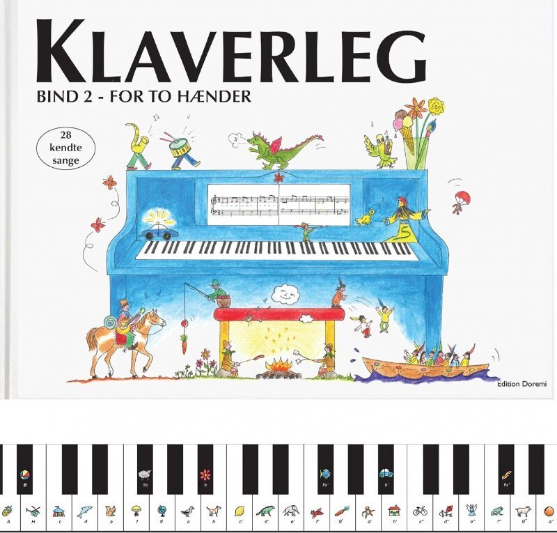 Klaverleg 2 - For To Hænder - Blå af Pernille Kofod - Hardback Bog - Gucca.dk