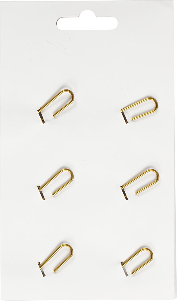 Klips - Fugl - Str 32X40 Mm - Guld - 6 Stk