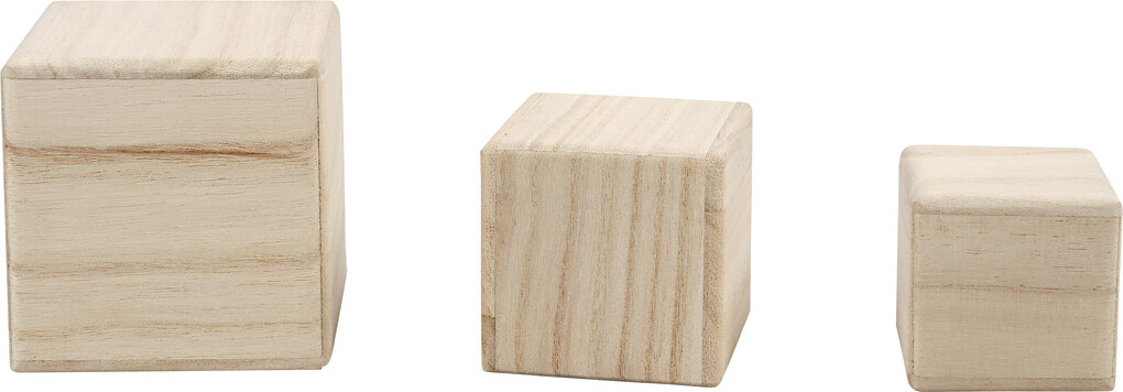 Træklodser Til Børn - Kvadratiske - 3 Stk