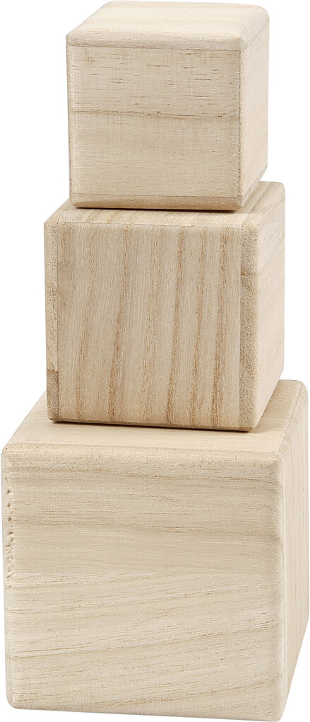 Træklodser Til Børn - Kvadratiske - 3 Stk