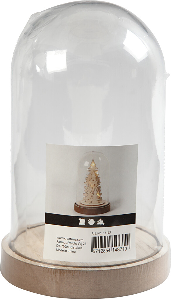 Klokke På Træfod - H 18 Cm - Ø 11 Cm