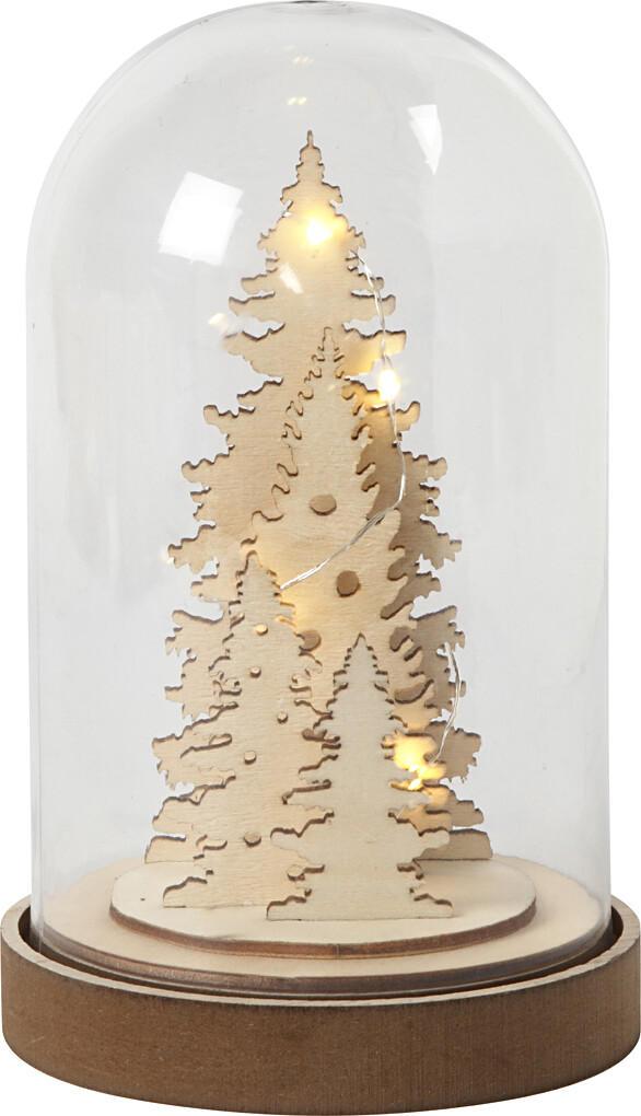 Klokke På Træfod - H 18 Cm - Ø 11 Cm