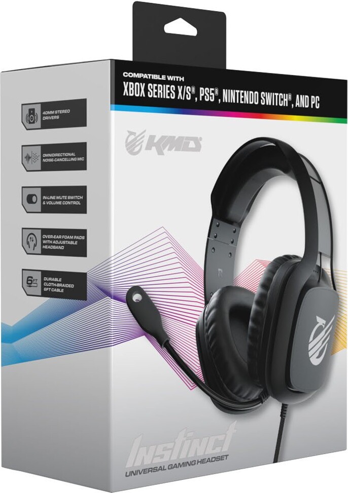 Kmd - Instinct Universal Headset - Black