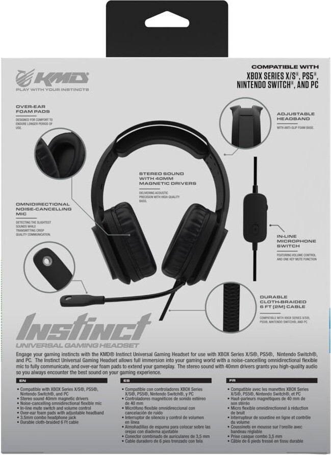 Kmd - Instinct Universal Headset - Black