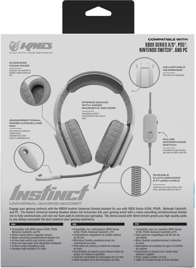 Kmd - Instinct Universal Headset - White
