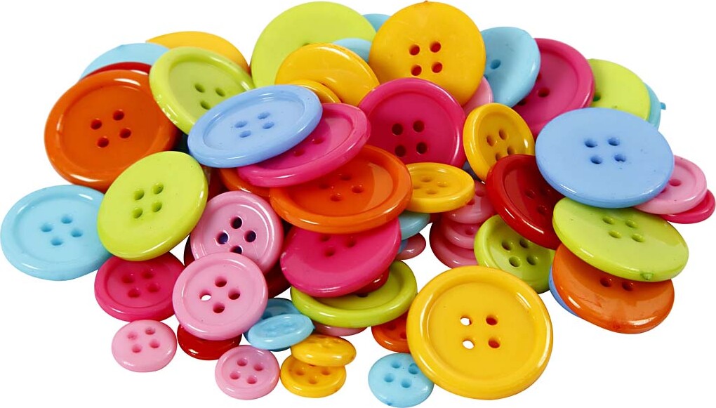 Knappemix - Ø 10 15 20 22 Mm - 500 G