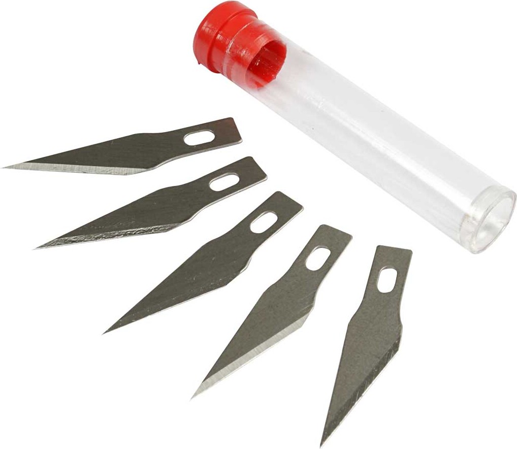Fiskars - Art Knife Blades - Knivblade Til Kunstnerkniv - 5 Stk - 9601