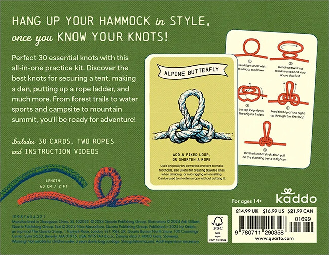 Know Your Knots - 30 Cards And 2 Ropes