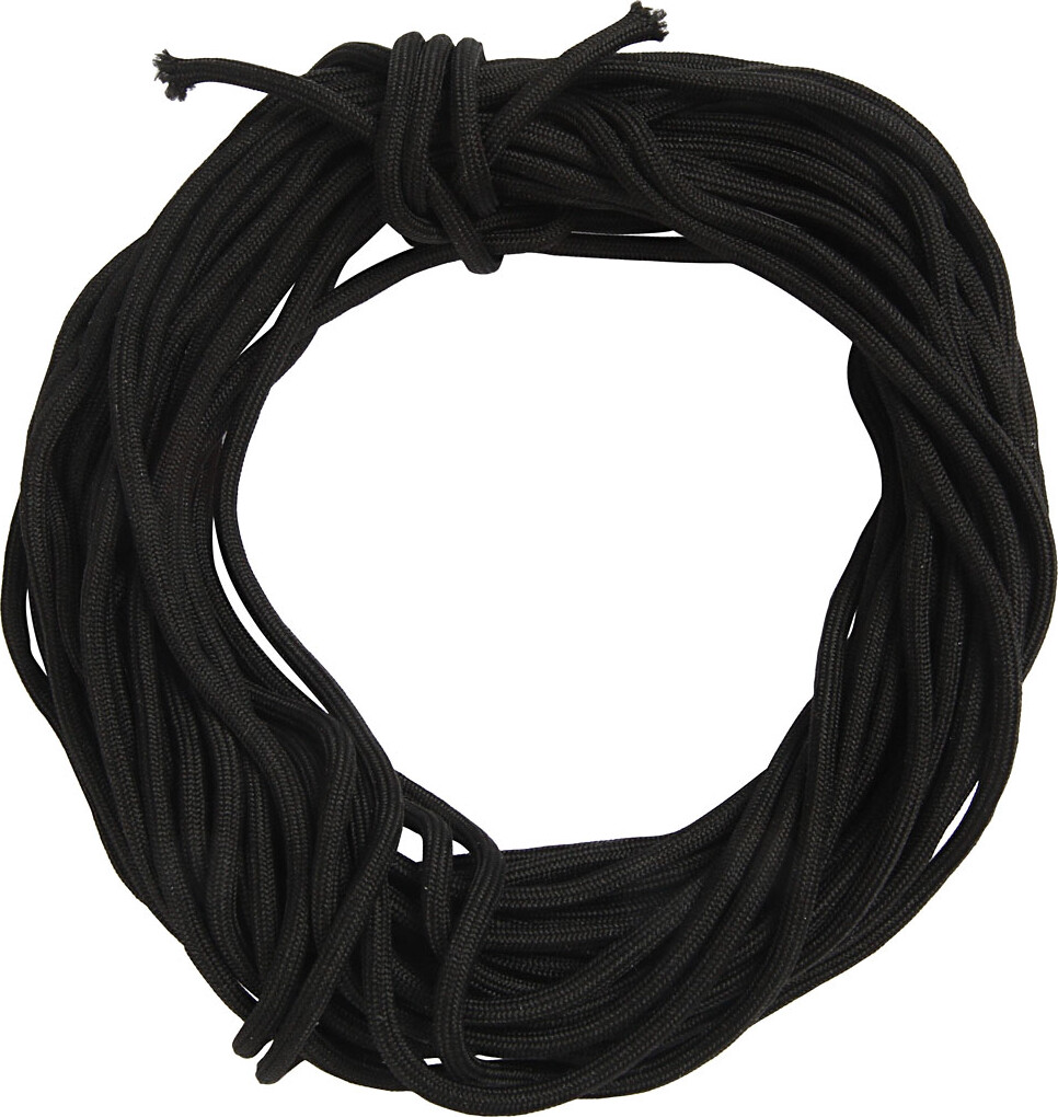 Knyttesnor - Tykkelse 4 Mm - Polyester - Sort - 40 M