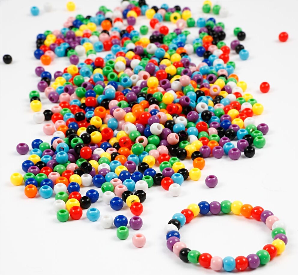 Kongomix - Ø 6 Mm - Hulstr 3 Mm - Assorterede Farver - 700 Ml - 425 G