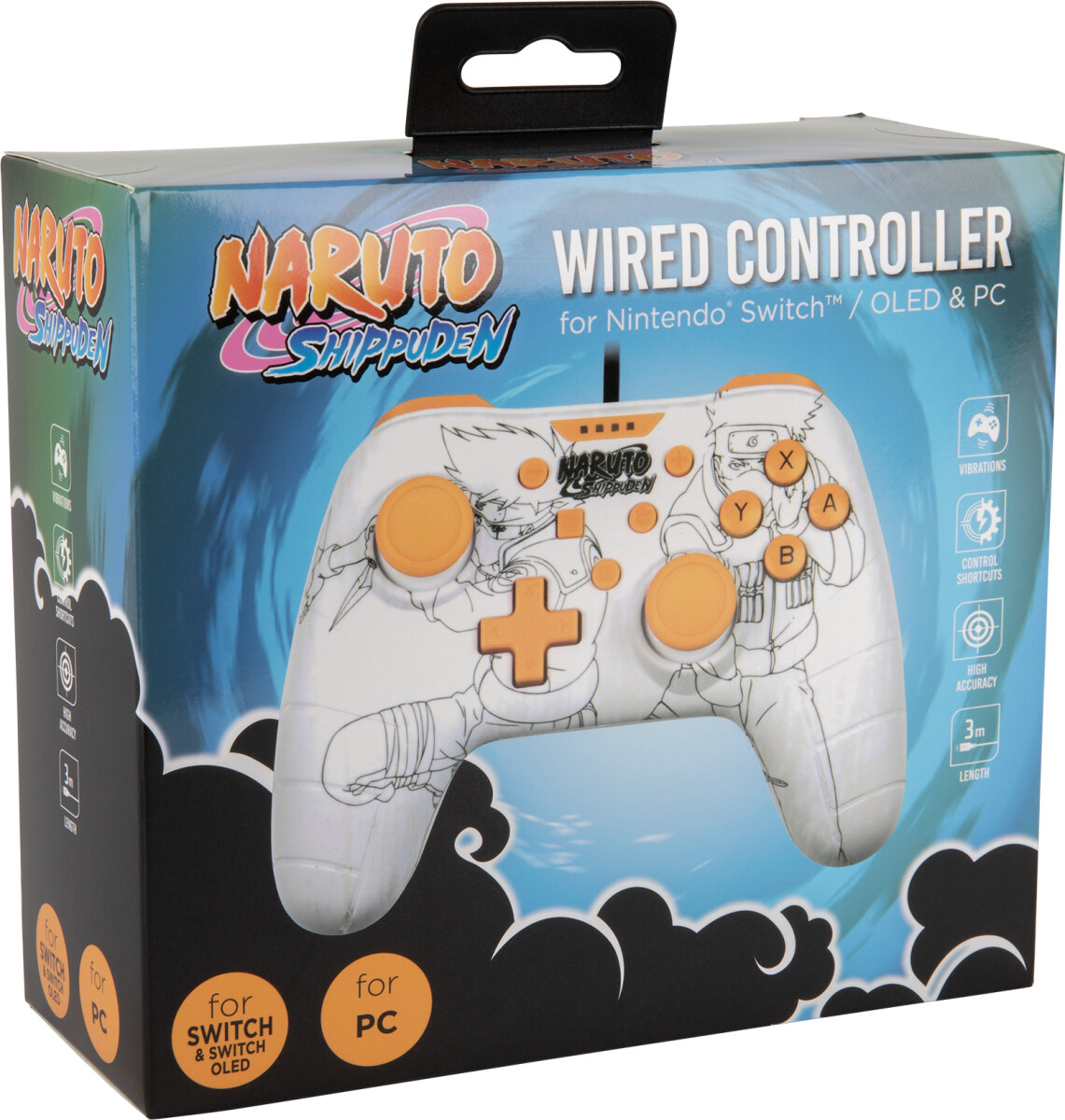 Konix Naruto Wired Switchpc Gamepad White