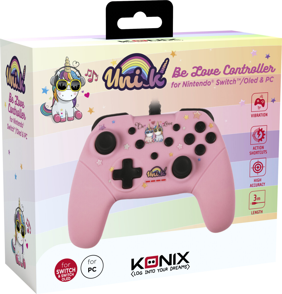 Konix Unik Switchpc Gamepad Be Love