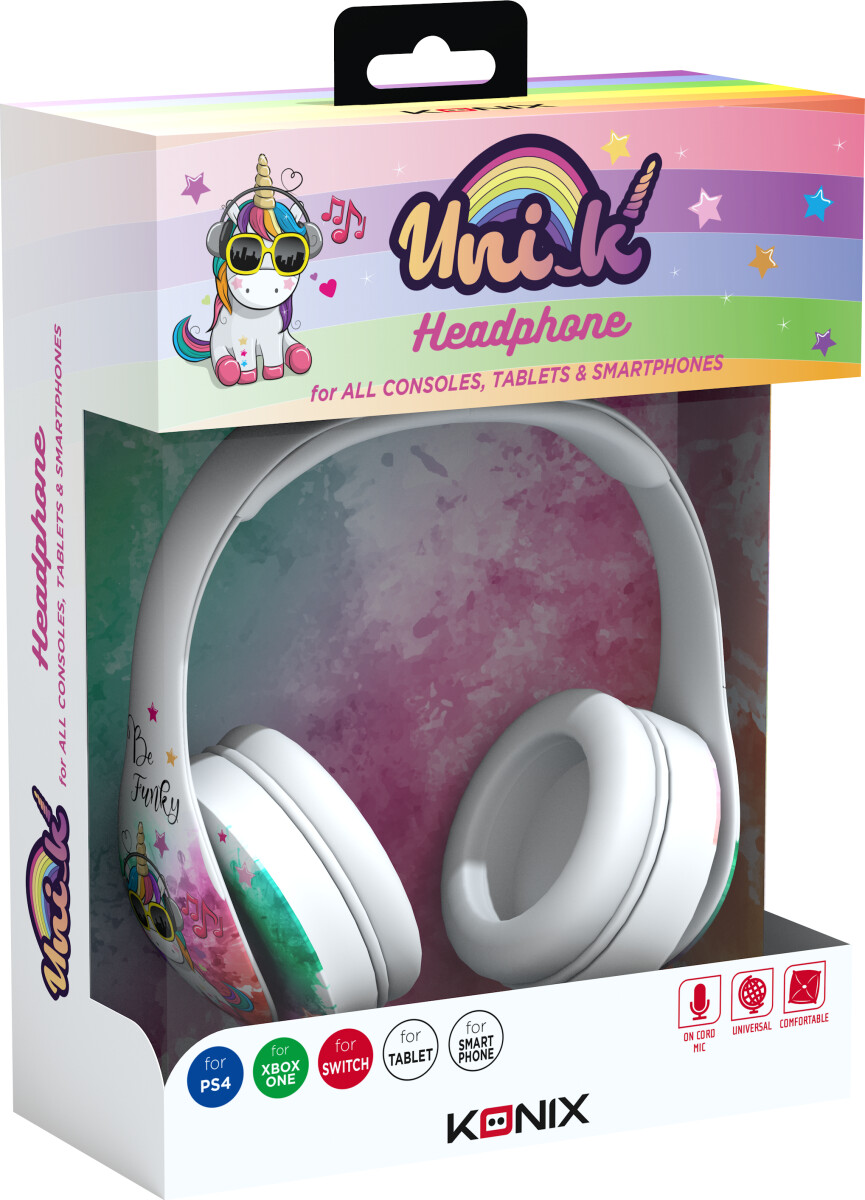 Konix Unik Wired Universal Headset Be Funky