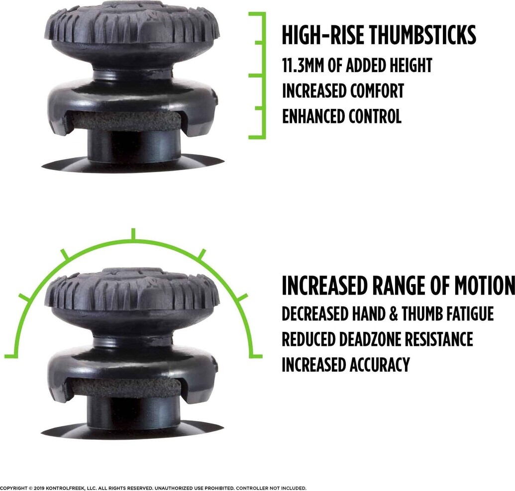 Kontrolfreek - Fps Freek Battle Royale Nightfall Thumbsticks Til Ps5 Og Ps4
