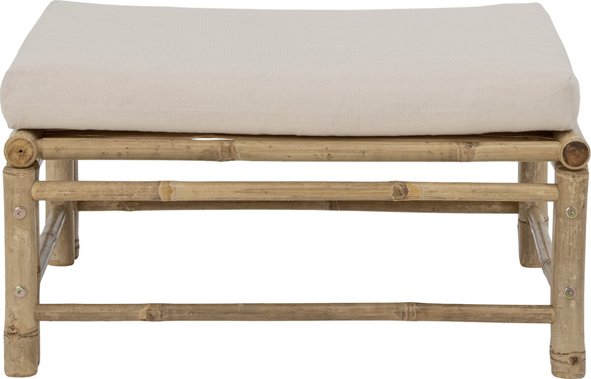 Bloomingville - Korfu Udendørs Puf Til Modulsofa - Natur - Bambus